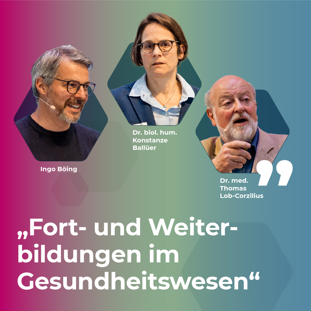 Titelbild des Kongressberichts zu Fort- und Weiterbildungen im Gesundheitswesen