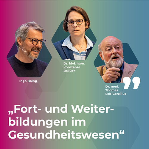 Titelbild des Kongressberichts zu Fort- und Weiterbildungen im Gesundheitswesen