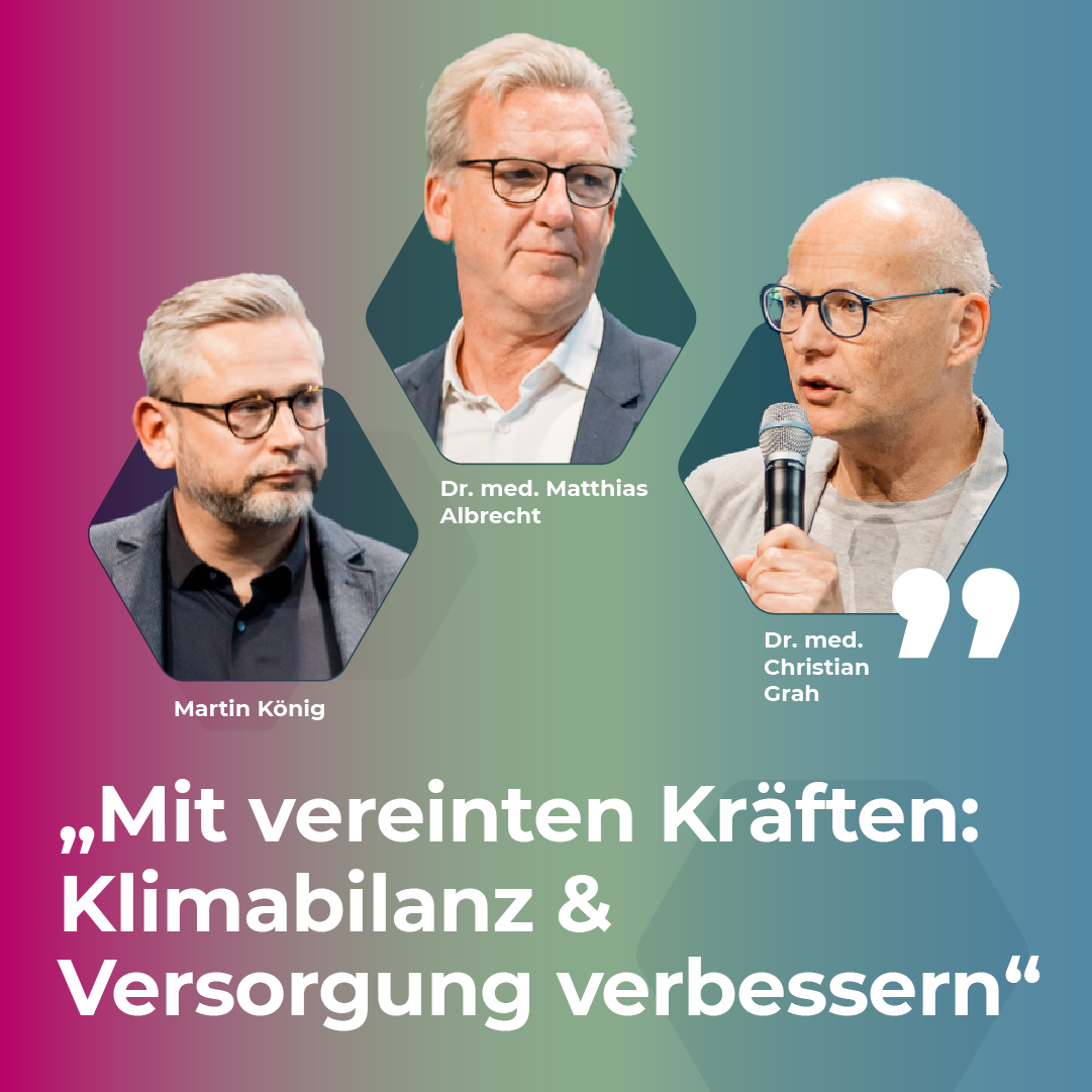 Titelbild des Kongressberichts zu Mit vereinten Kräften: Klimabilanz & Versorgung verbessern